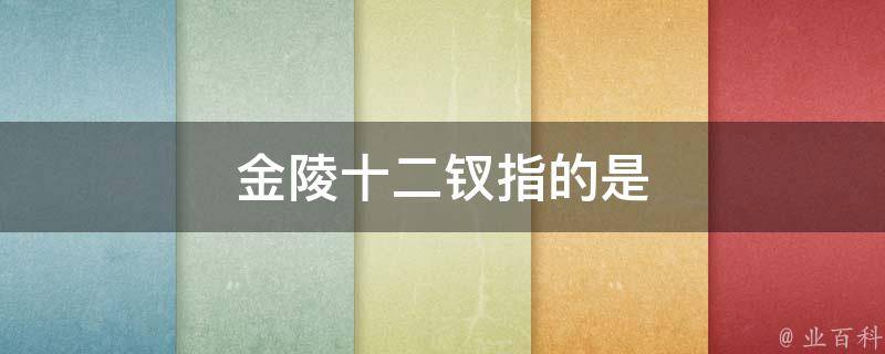 金陵十二钗指的是(原著小说中的角色介绍及相关解读)