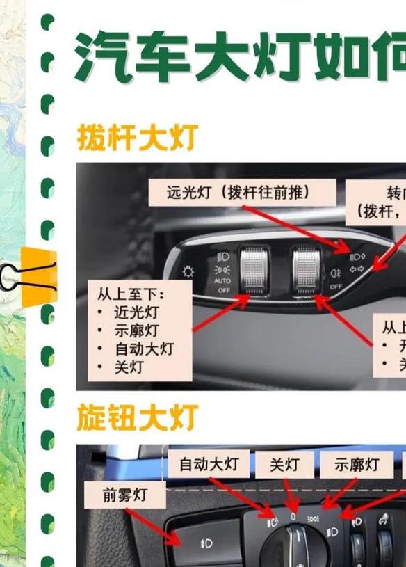 桑塔纳近光灯怎么开